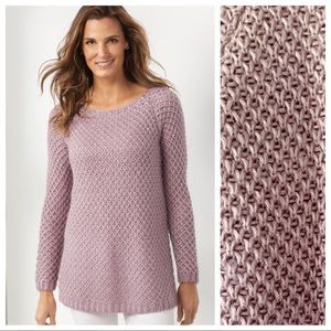 NWT Soft Surroundings Thistle Sweater Lilac XL